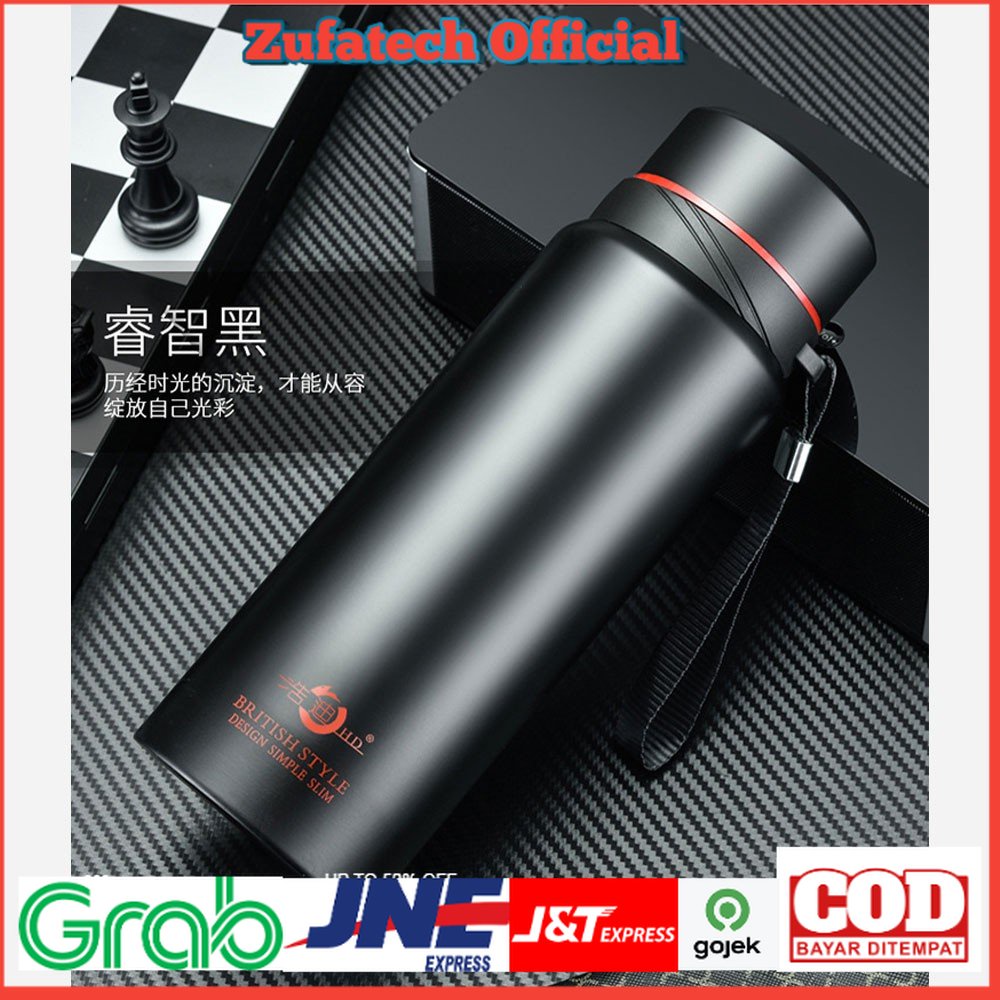 Haodi Botol Minum Thermos Stainless Steel 800ml - HD-688 - Black