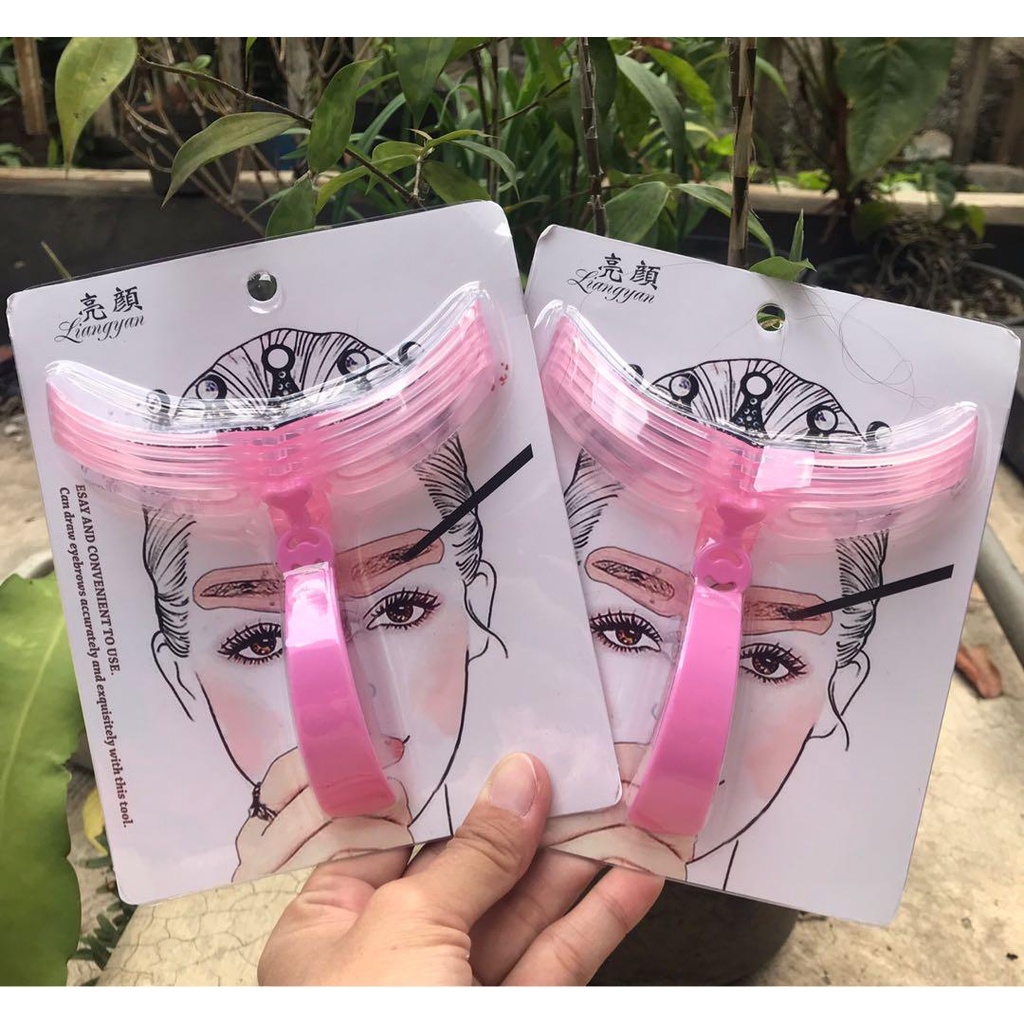 Cetakan Alis 8 in 1 - PERFECT EYEBROW STENCIL