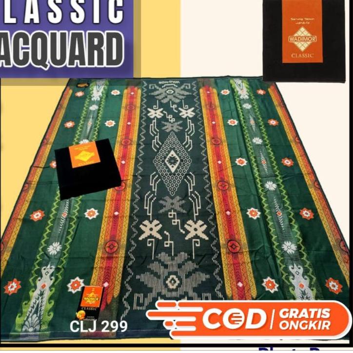 New오 Sarung Wadimor Jacquar Classik Motif BHS Full Songket Timbul