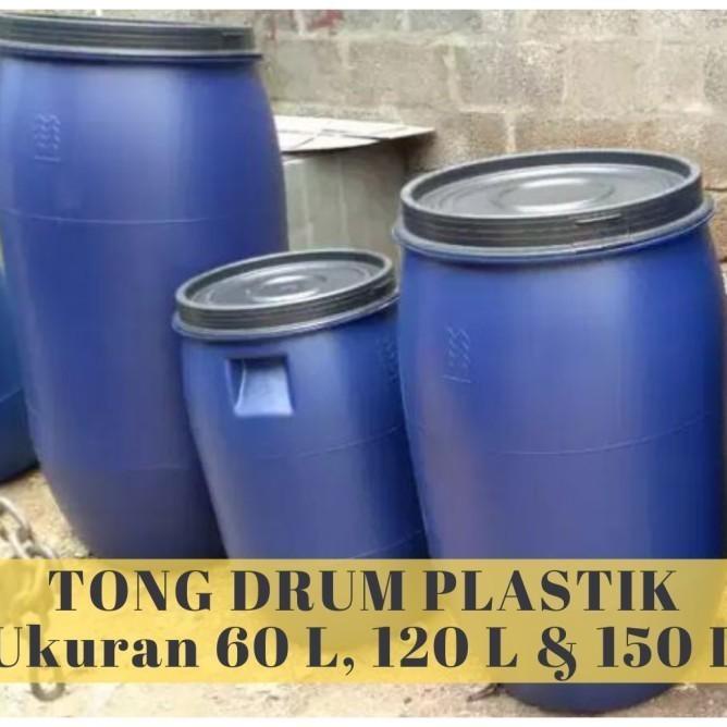 Tong / 150 L Liter / Tong Plastik Biru / Tong Sampah / Biru Baru