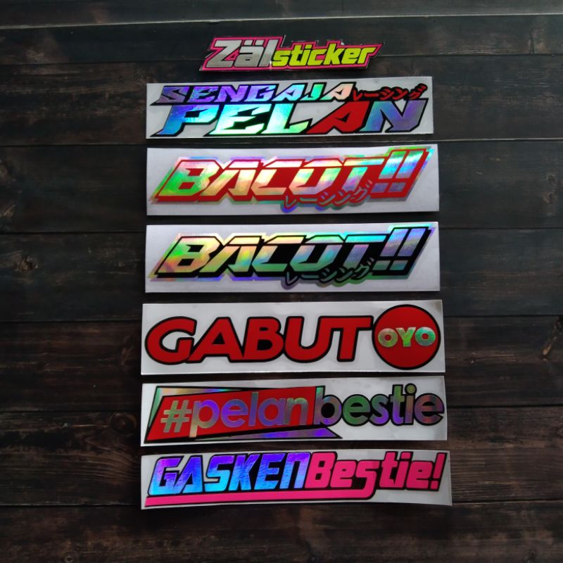 STICKER CUTTING GASKEUN BESTIE 15 X 3