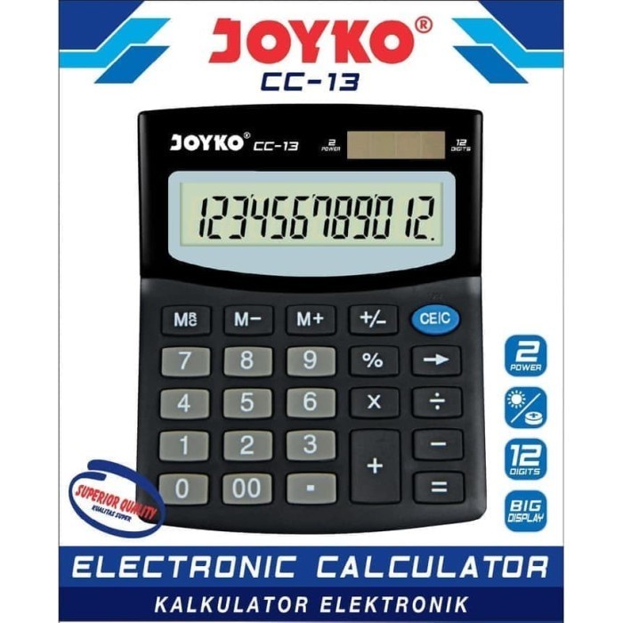 

BERMUTU KALKULATOR ELEKTRONIK JOYKO CC-13