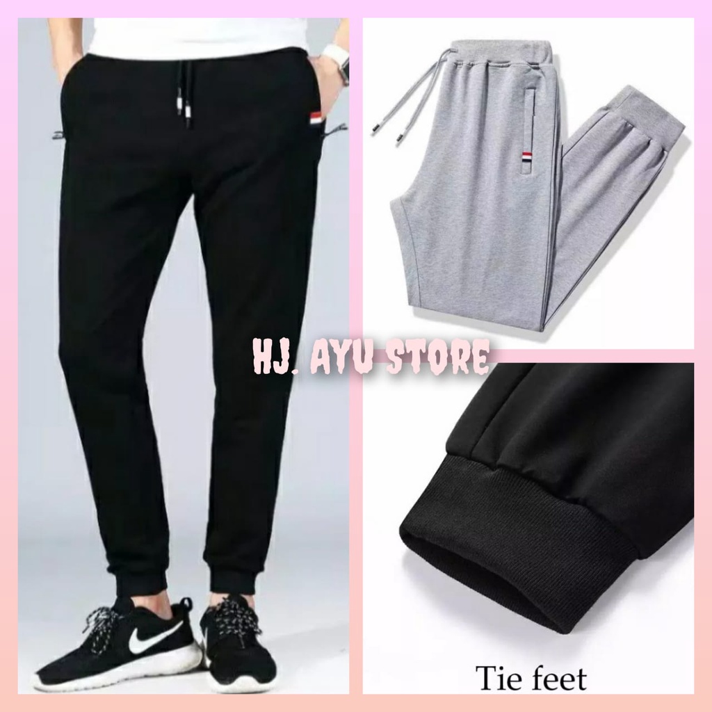 PAKET HEMAT 90RB DAPAT 3PCS SUPER PROMO - Celana joger pria wanita Celana korean style celana panjang pria wanita celana bahan baby terry tebal adem lembut celana olahraga celana Bisa bayar ditempat SIZE 27-38