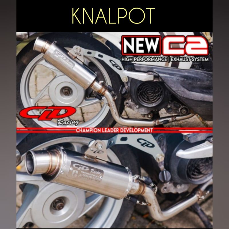 KNALPOT CLD RACING NEW C2 BULAT INLET 38MM