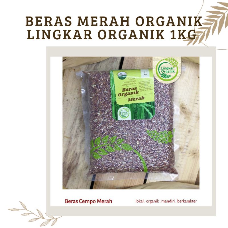 

Beras merah organik lingkar organik 1kg