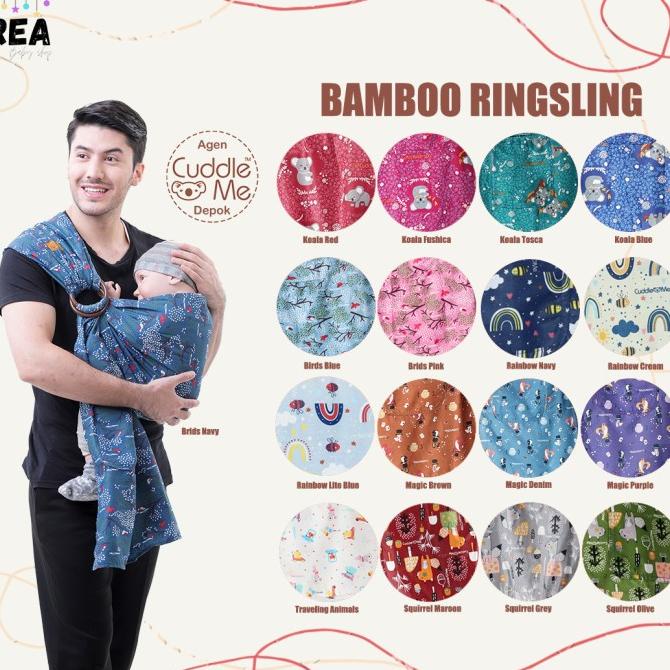 Gendongan Bayi CuddleMe Bamboo Sling - Cuddle Me Ring Sling