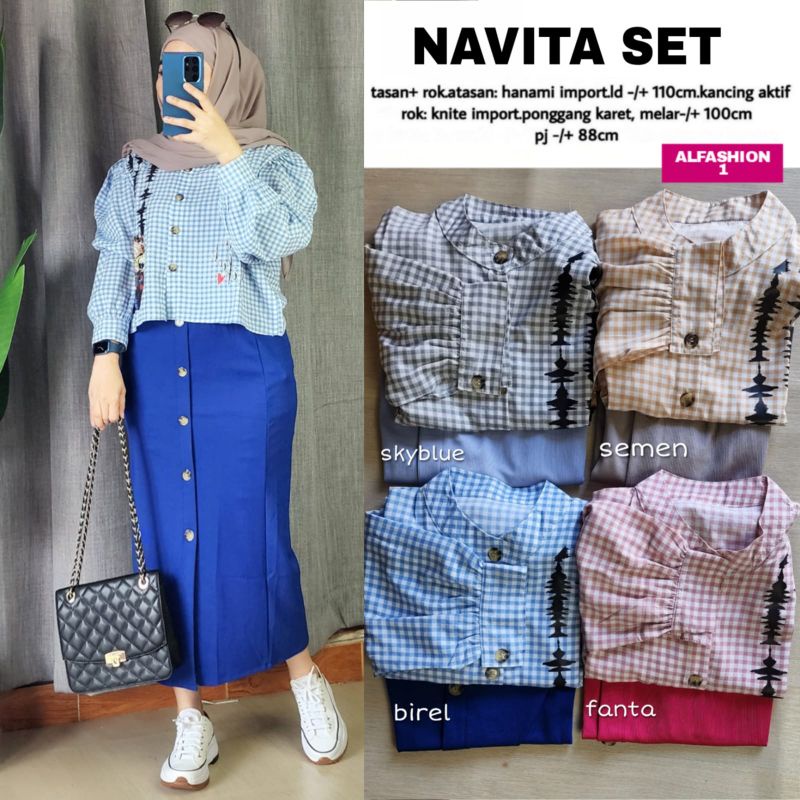 NAVITA SET BY ALFASHION BAJU SETELAN ORI ALFASHION