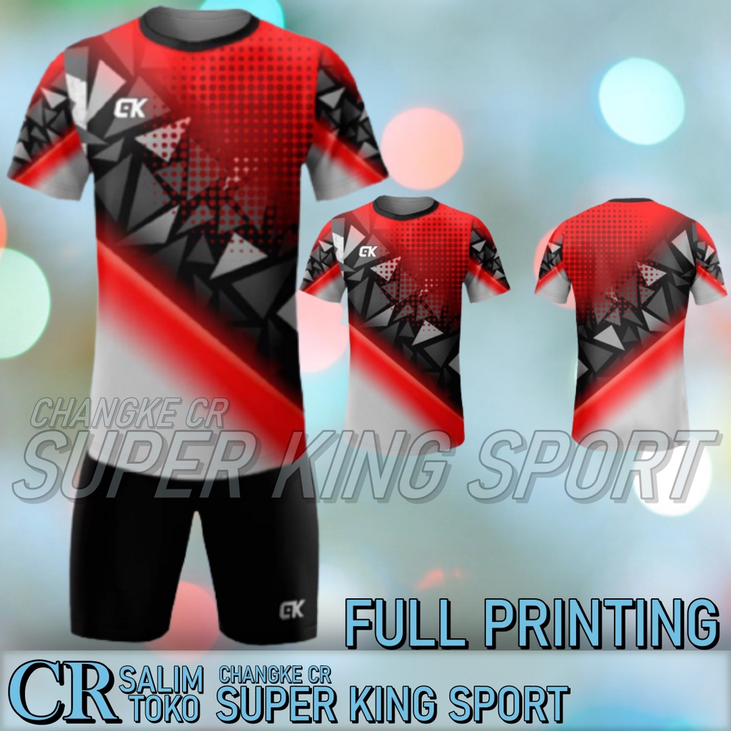 Baju Olahraga Terbau  Full Printing Jersey Badminton Pria dan Wanita SIZE M L XL Sport Untuk Semua O