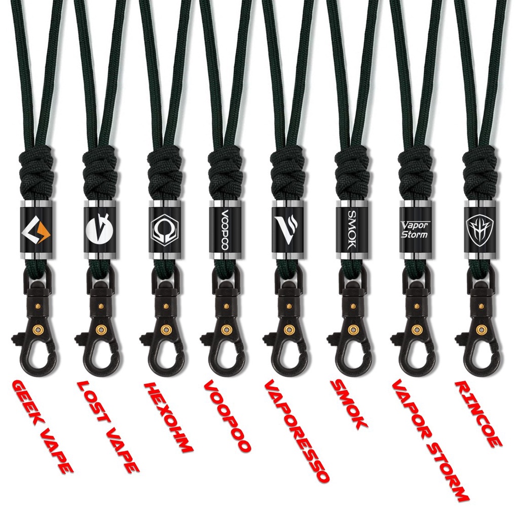[FREE 3 KARET] LANYARD GANTUNGAN ID CARD / NAME TAG / HP TALI PARACORD BISA CUSTOM NAMA