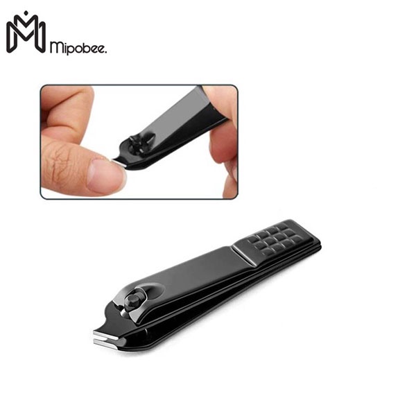 Mipobee Gunting Kuku Bentuk Miring Side Nail Clipper Stainless Steel