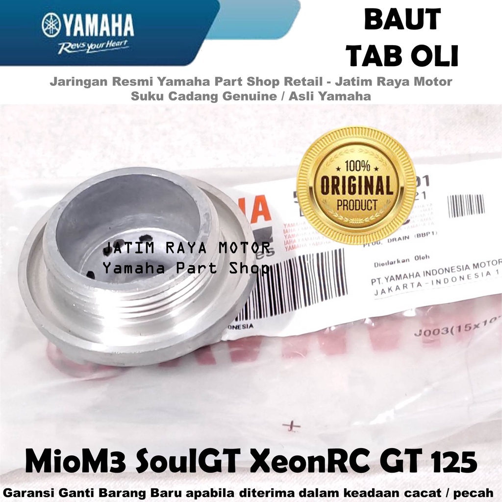 Jual Baut Tab Oli Plug Drain Bawah Mesin Miom Soulgt Xeonrc Gt Asli Original Yamaha