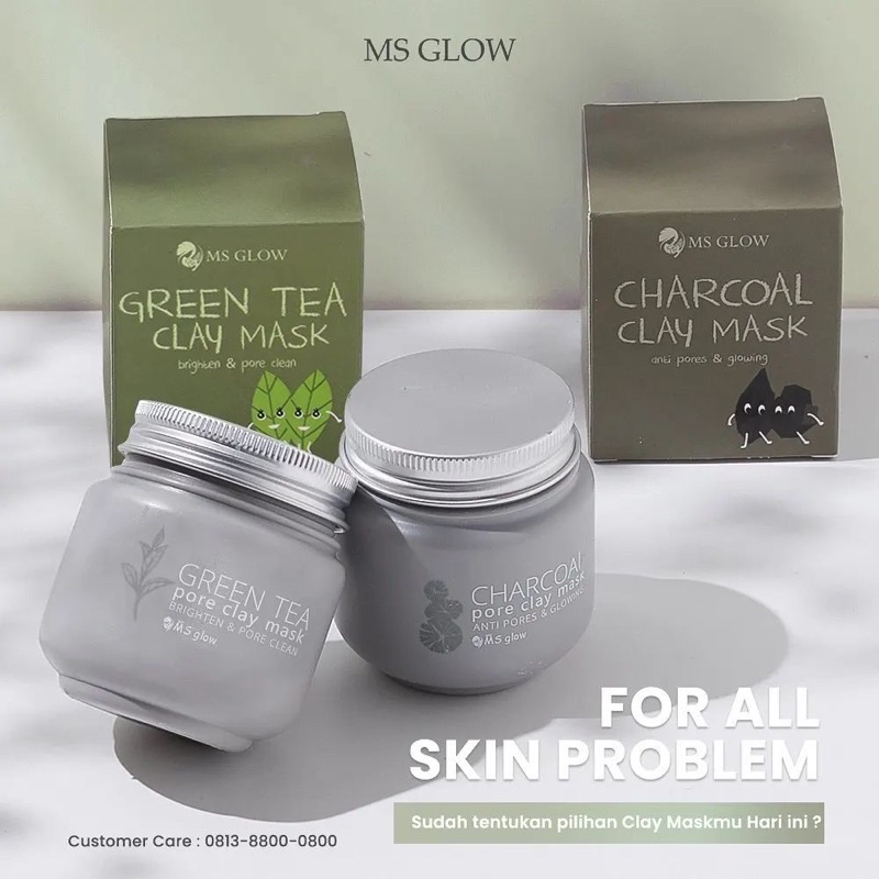 V2L Ms Glow GREEN TEA CLAY MASK