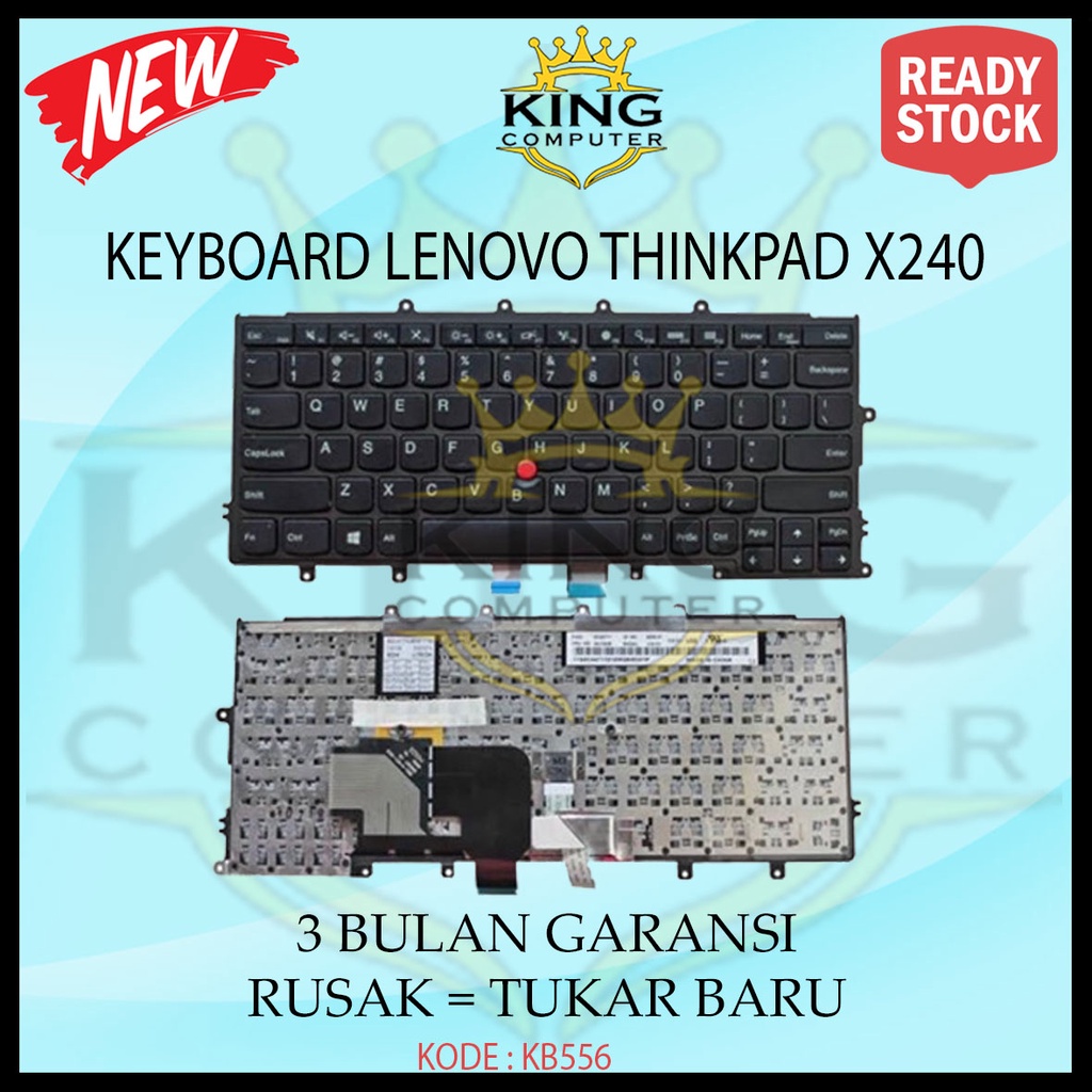 Keyboard Lenovo ThinkPad X240 X240i X250 X260 No Backlight