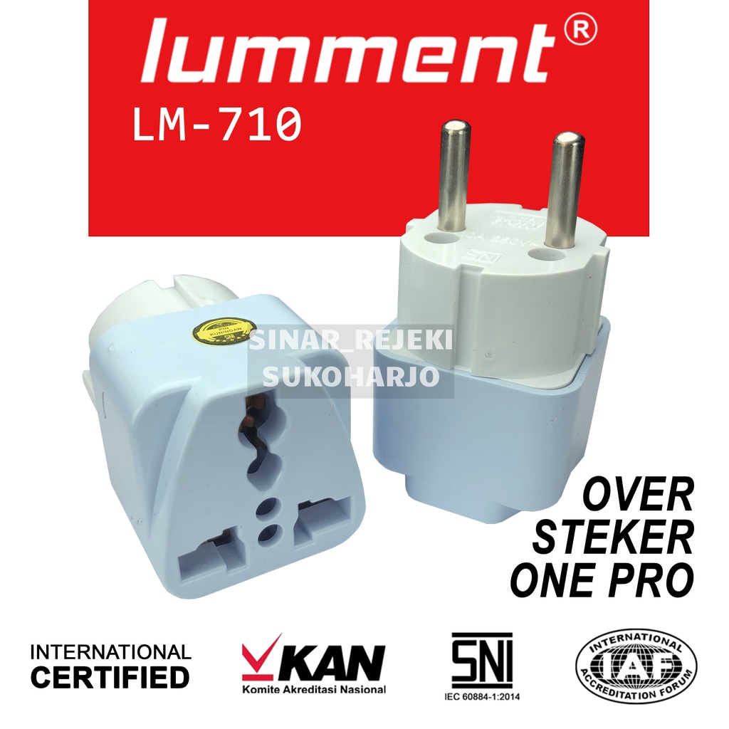 Lumment Over Steker + Switch One Pro Adaptor Kaki 3 ke 2 Travel Adapter Universal Steker One Pro