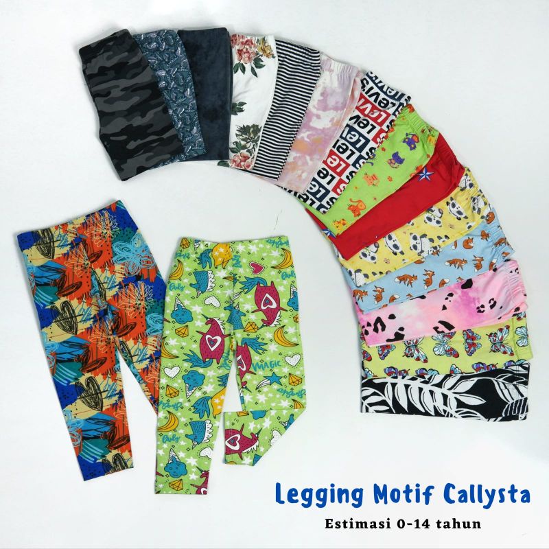 Promo Celana Legging Anak Motif Callysta 0-14 Th