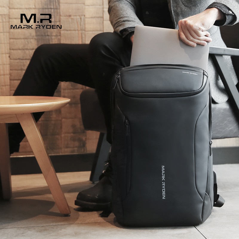 Mark Ryden Tas Ransel Laptop dengan USB Charger Port Upgrade Version - MR9031 - Black - RNFB0DBK