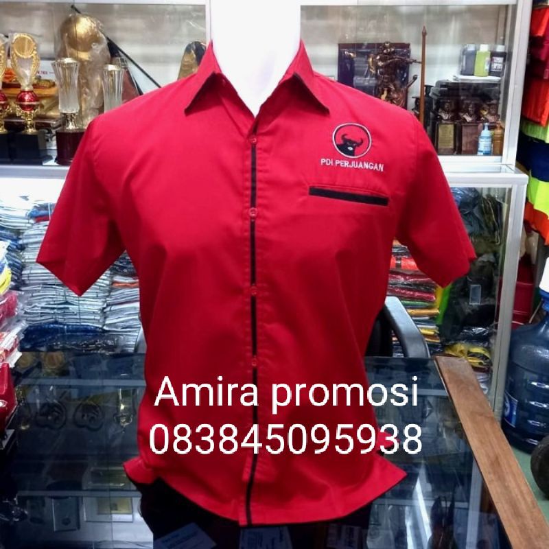 Jual Baju Kemeja Partai Pdip New Baju Partai Pdip Baju Kaos Partai Pdi Shopee Indonesia