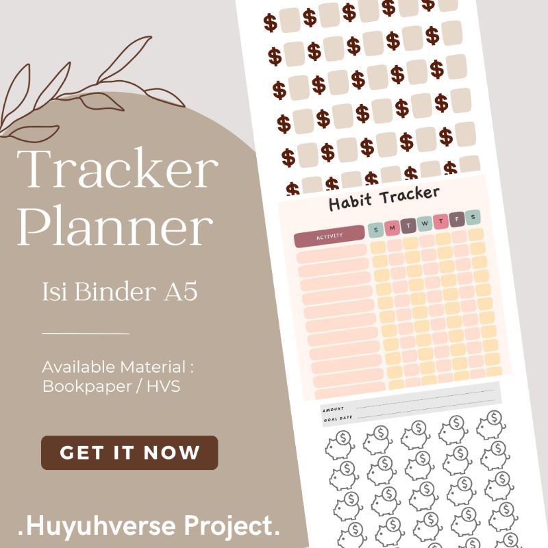 

Isi Binder A5 Tracker Cute Basic by Huyuhverse ( T001 - T013)