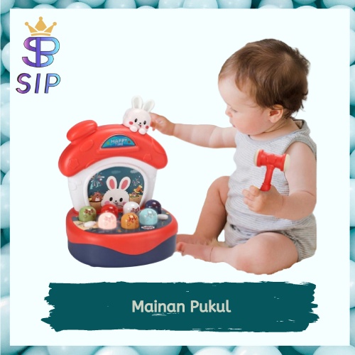 Mainan Palu Edukasi Pukul Tikus Musikal - Mainan Musik / Tikus Dipukul Mainan Anak Cewek&amp;Cowok Happy Hamster Murah