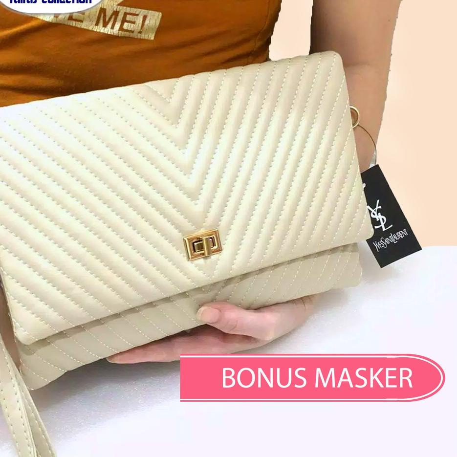 HOT SALE Clutch YSL Glumy I Clucth Wanita Kulit Super I Tas Klasik Sling Bag