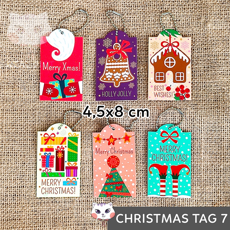 

HANG TAG NATAL CHRISTMAS free rantai / LABEL GANTUNGAN 7