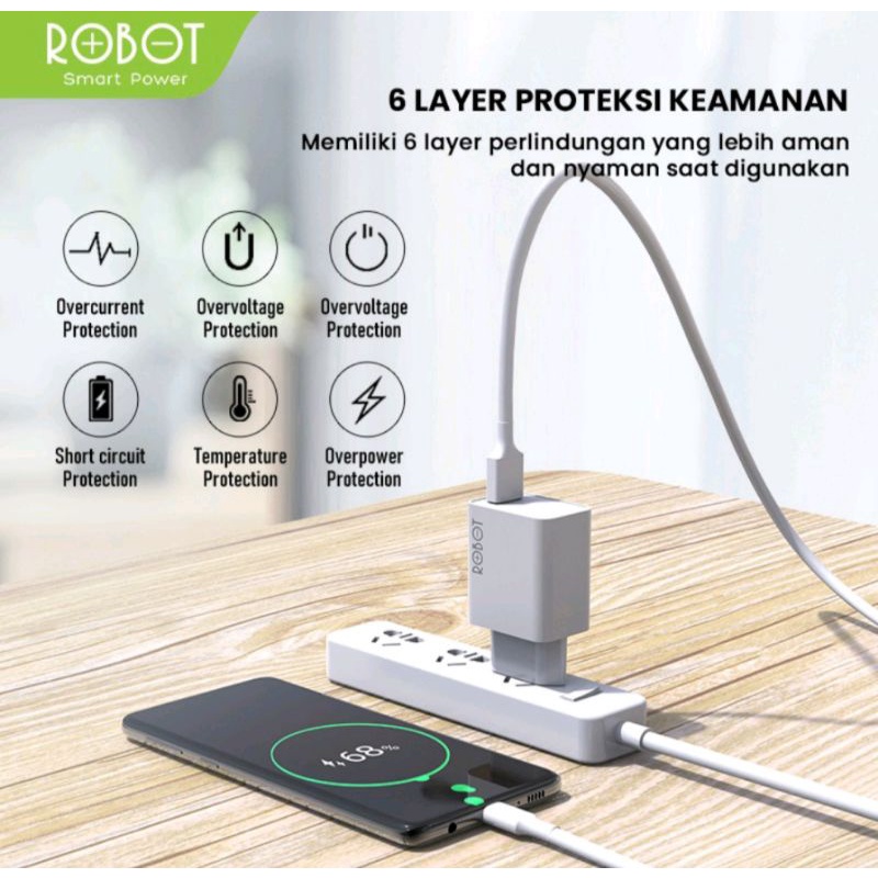 Kepala batok Robot RT-F1/RT-F2/RT-F3/RTK4/RT-K6/RT-K8/RT-K10 FAST CHARGING