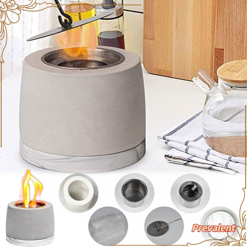 Preva Desktop Fire Pits Concrete Bowl Pot Waktu Bakar Lama Personal Fireplace Ethanol Fire Pit