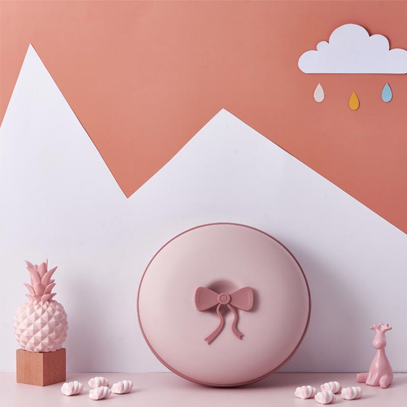 Holiven Piring Macaron Buah Kering Dengan Penutup Kotak Buah Kering Kotak Permen Ruang Tamu Meja Teh Biji Melon Kotak Makanan Ringan