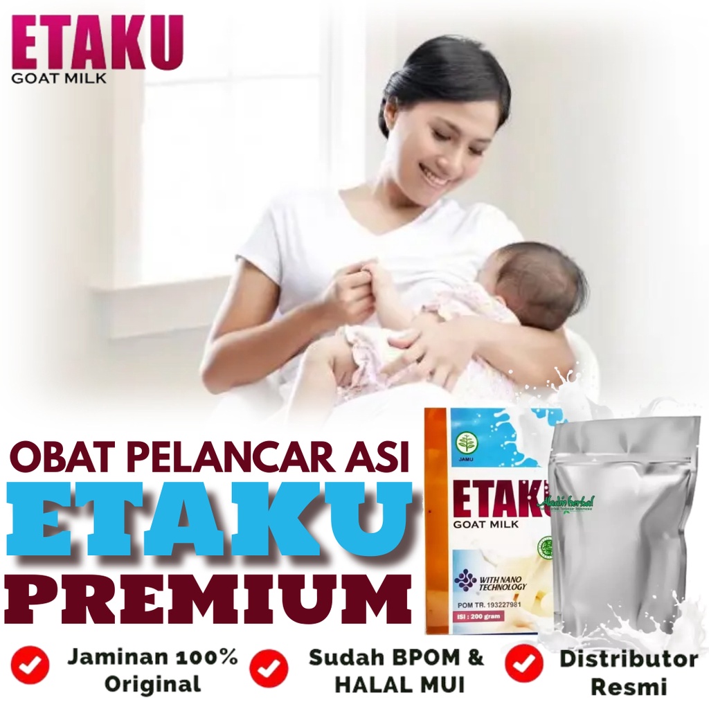 Susu Pelancar Asi Booster Melancarkan Asi Ibu Menyusui Nutrisi Ibu Hamil - Susu Kambing Etawa Etaku