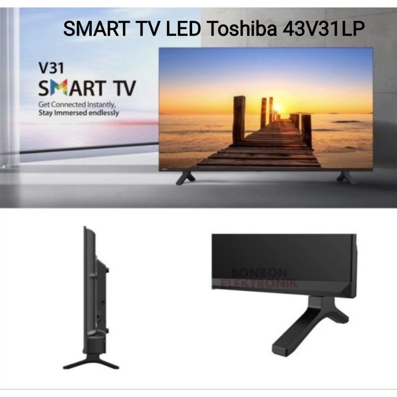 TV LED DIGITAL + SMART Toshiba 43 Inch - Toshiba 43inch 43V31LP