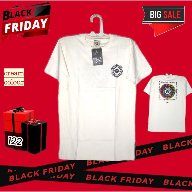 (EDITION-LIMITED) KAOS OBLONG BILLABONG WARNA KREM/CREAM PREMIUM - COTTON COMBED 30S - KAOS DISTRO -