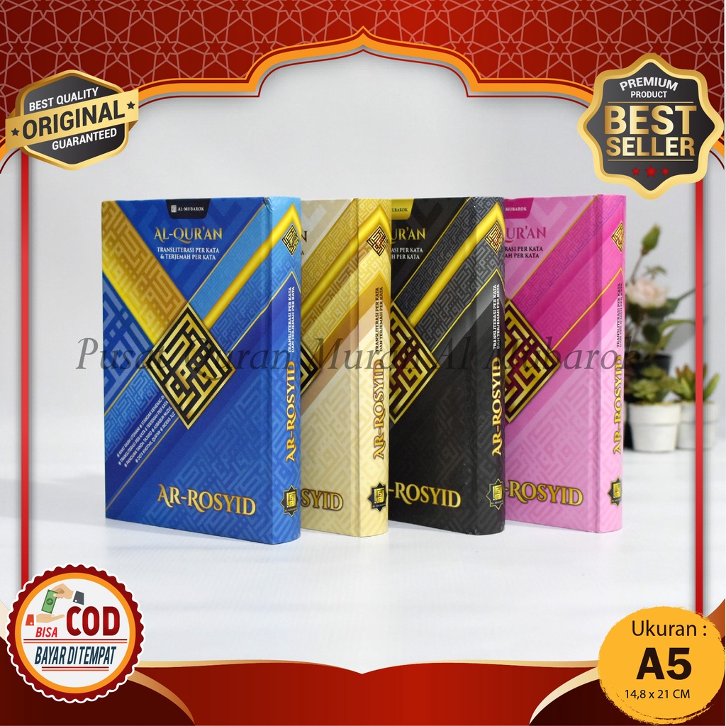 BISA COD Alquran Ar-Rosyid Free Tasbih Digital Al Quran Latin Sedang A5 Dilengkapi Terjemah Dan Tran