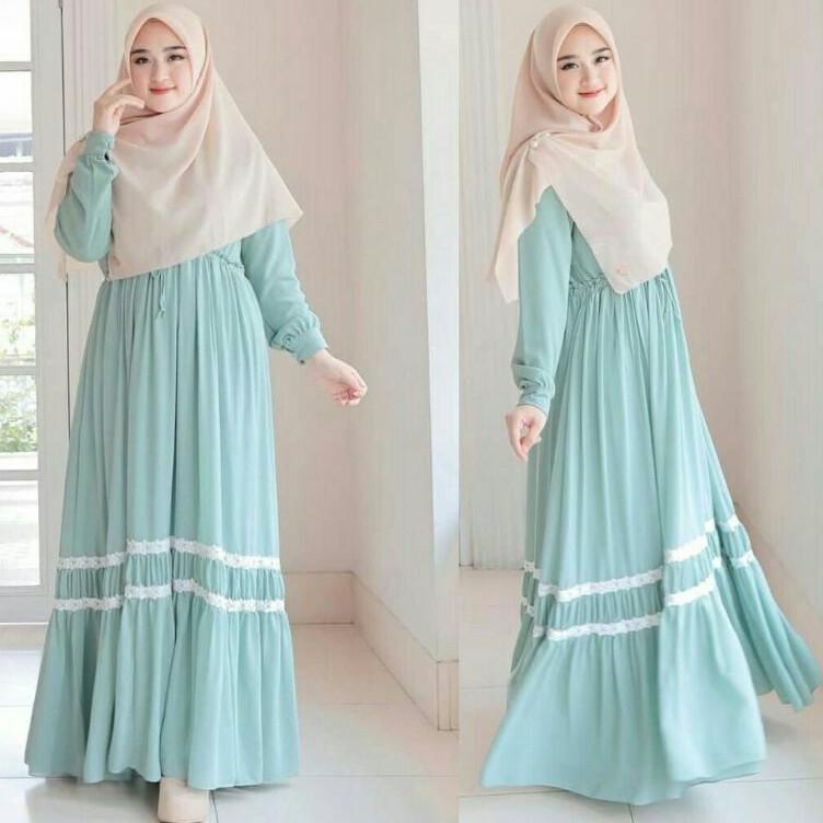 {KLT.21De22o} SYAFEERA DRESS MUSLIM/ DRESS GAMIS WANITA REMAJA DEWAJA JUMBO BUSUI