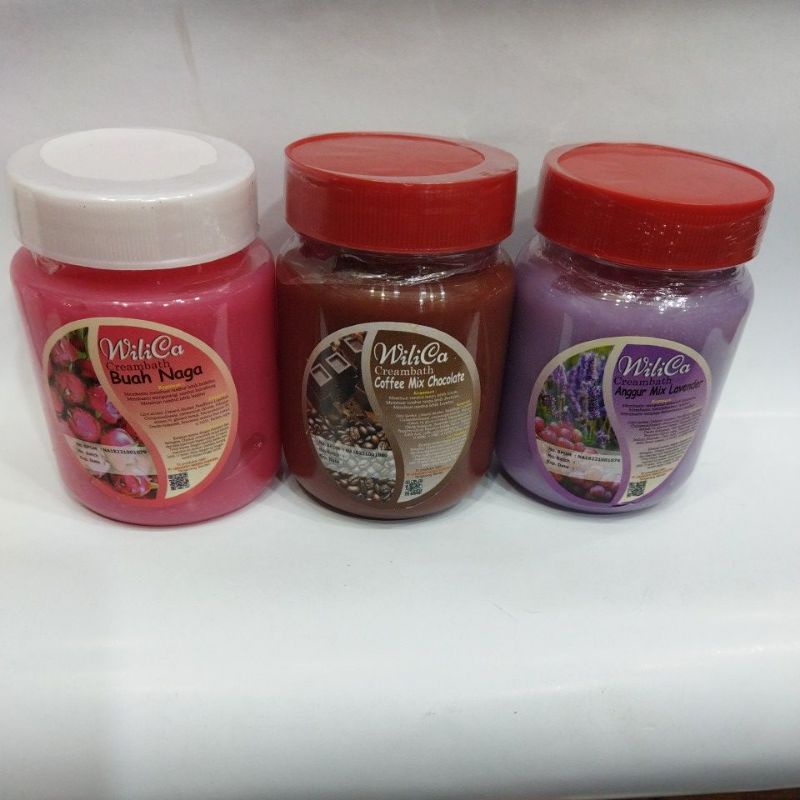 WILICA CREAMBAT BUAH || WILICA CREAMBATH KIWI || WILICA CREAMBAT CHERRY || WILICA  CREAMBATH MILK MIX MINT