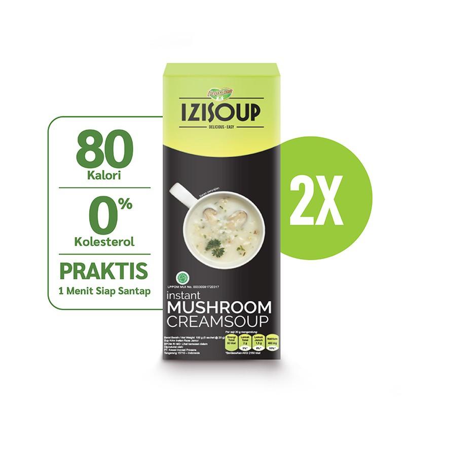 

9.9 BRANDS FESTIVAL IZISOUP Instant Mushroom Cream Soup 10 sachet (2box) berat 20 gram