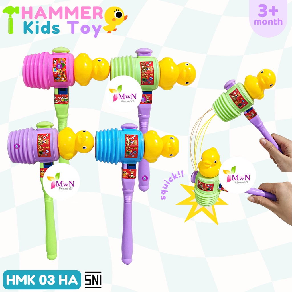 MWN Mainan Anak Palu Mukul Bunyi / Hammer Kids toys HMK03HA