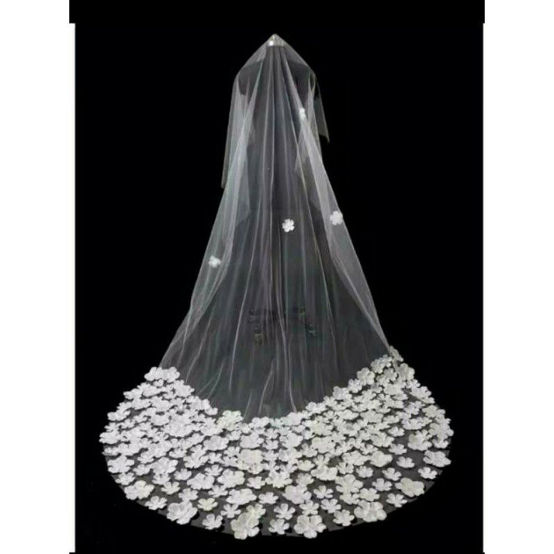 Veil wedding slayer kerudung pengantin bunga