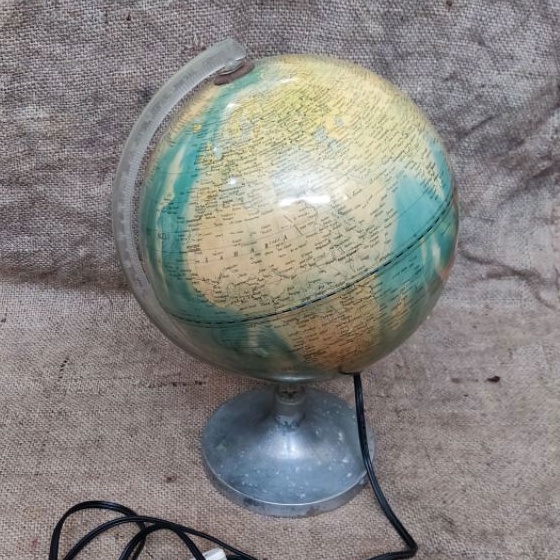 globe bola dunia antik, bisa untuk lampu tidur