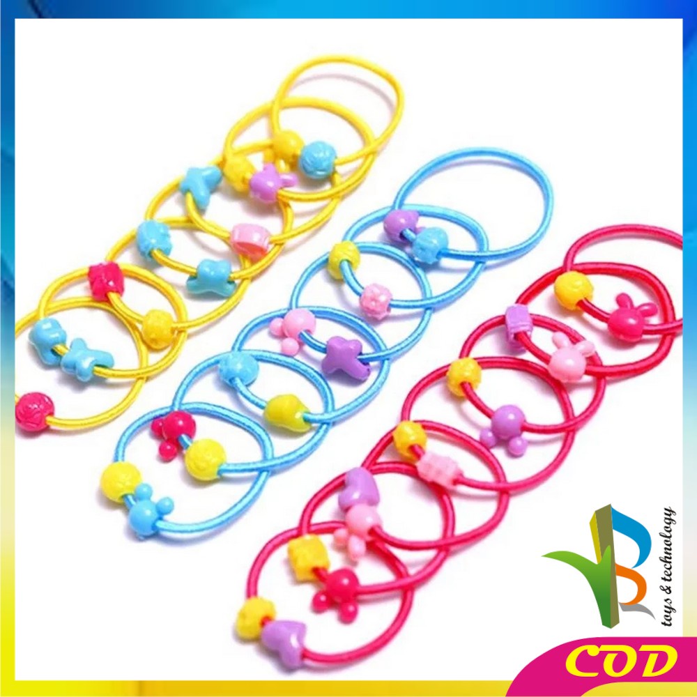 RB-C9 (50 PCS) Ikat Rambut Anak Anak / Karet Ikat Rambut / Kuncir Rambut Kuda Anak Anak / Headband