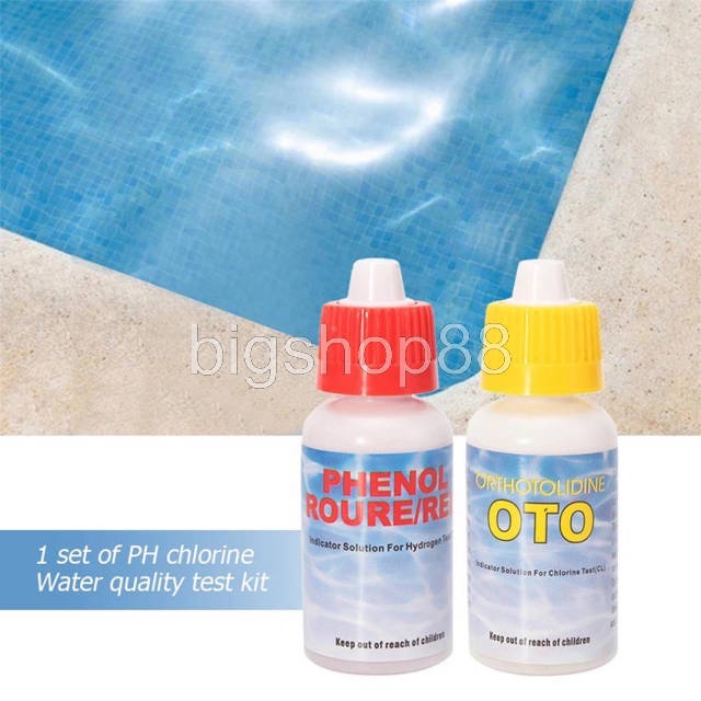 bigshop88 - 2 In 1 Tes Kit Kolam Renang / Test Kit PH dan CL / Testkit air ph dan chlorin / Tes Kit oto ph