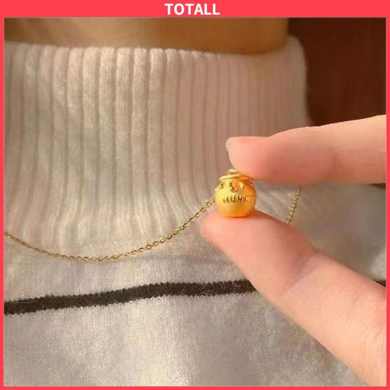 COD Kalung Winnie-the-Pooh Alloy Bahan Kartun Lucu Korea Gaya Aksesori Fashion-Totall