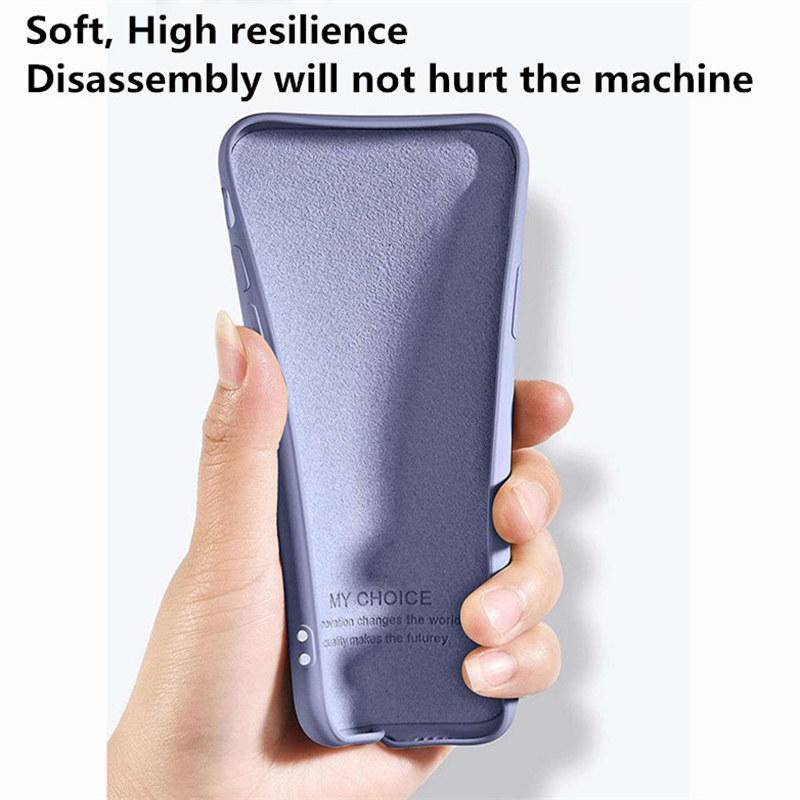 NOVA Casing Silikon Cair Persegi Mewah Untuk Huawei Honor 30v30 V40 Pro Candy Soft Shockproof Case Untuk Huawei Nova7 8 Pro