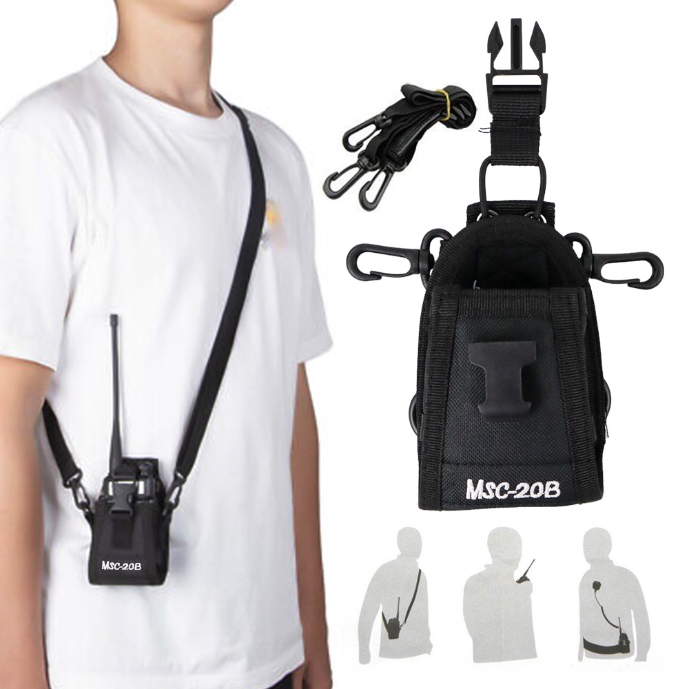 Taffware Tas Walkie Talkie for Taffware Pofung Baofeng - MSC-20B - Black