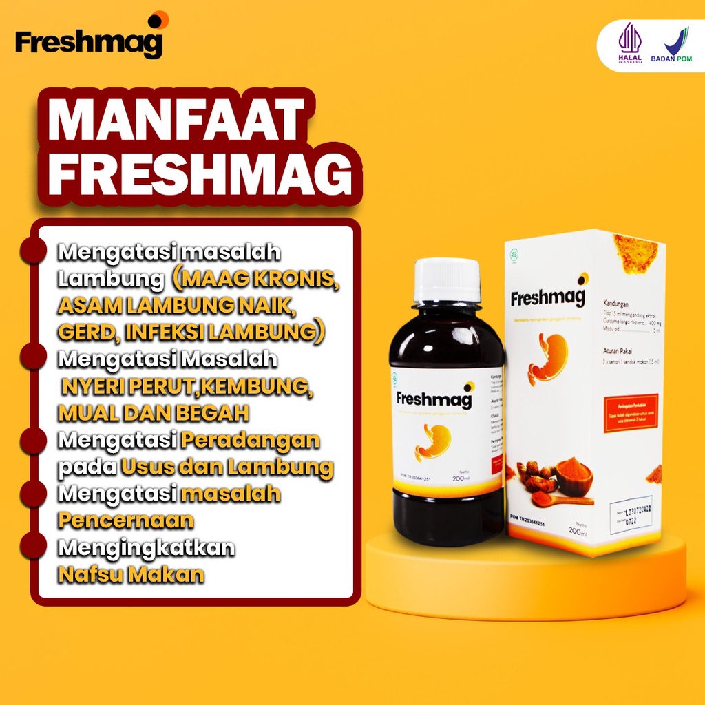 Freshmag Paket 2 botol - Freshmaag Madu Herbal Atasi Asam Lambung  Gerd  Maag Kronis