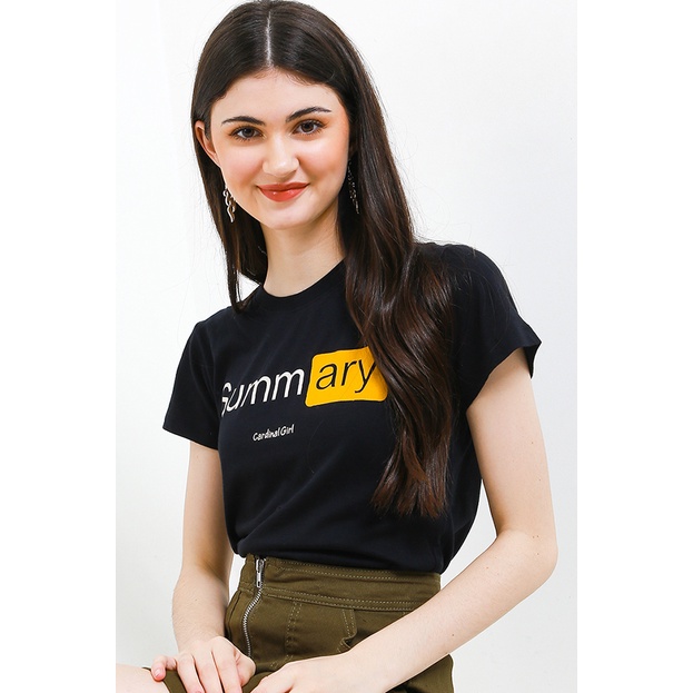 T-Shirt Slim Fit Wanita Cardinal G0408P01A