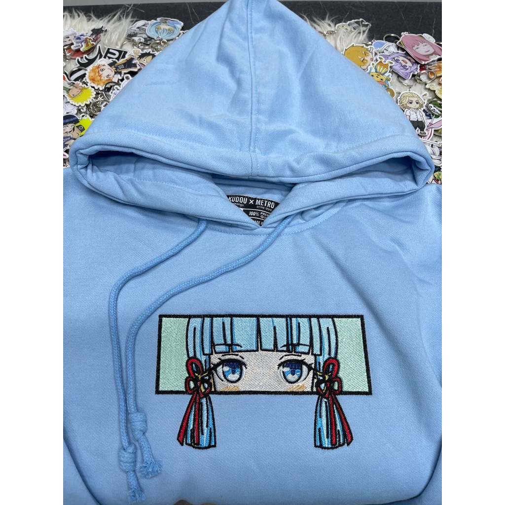 Hoodie Ayaka Kamisato Embroidery Genshin Impact Character Anime