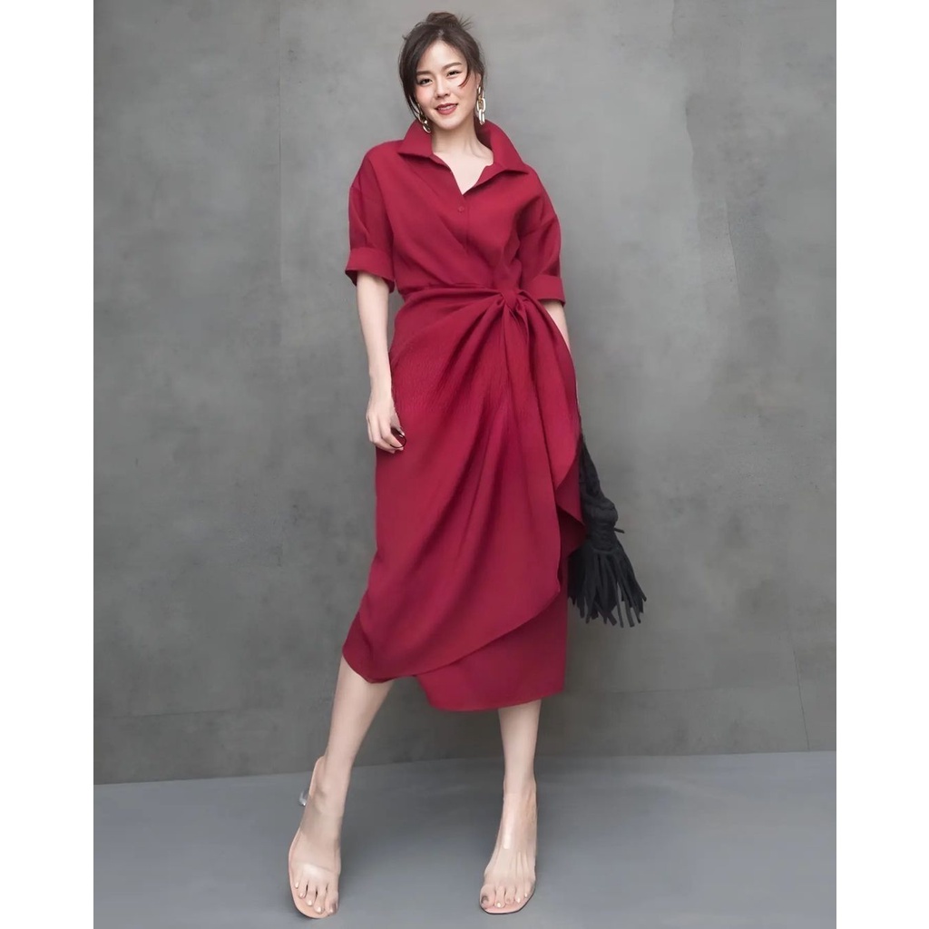 VIRA MIDI DRESS MC Bahan SHAKILA SIZE M L DAN XL PB 98 CM KANCING DEPAN / BUSUI MIDI DRESS MUSLIM WANITA TERBARU 2023 KEKINIAN DRESS POLOS TERLARIS PAKAIAN MUSLIM FAHSION TERBARU