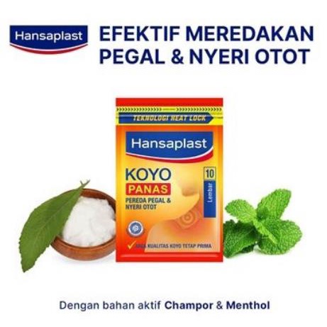 ^ KYRA ^ Hansaplast Koyo Pereda Pegal Dan Nyeri Otot Dengan Teknologi Heat Lock