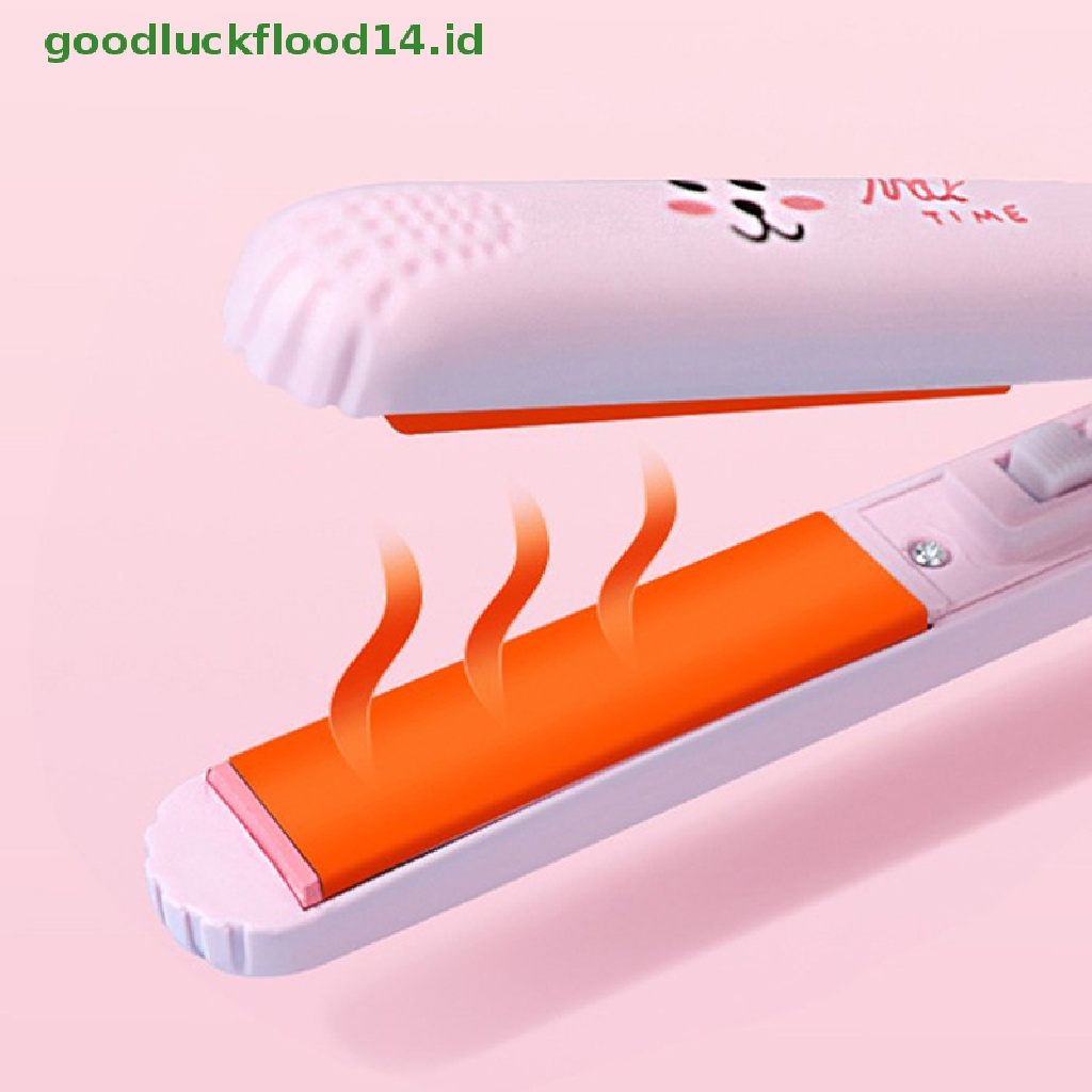 [GOOGFOUR] Catokan Rambut Mini Curling Bar Lurus Roll 2in1 Splint Perm Mini Kartun [TOP]