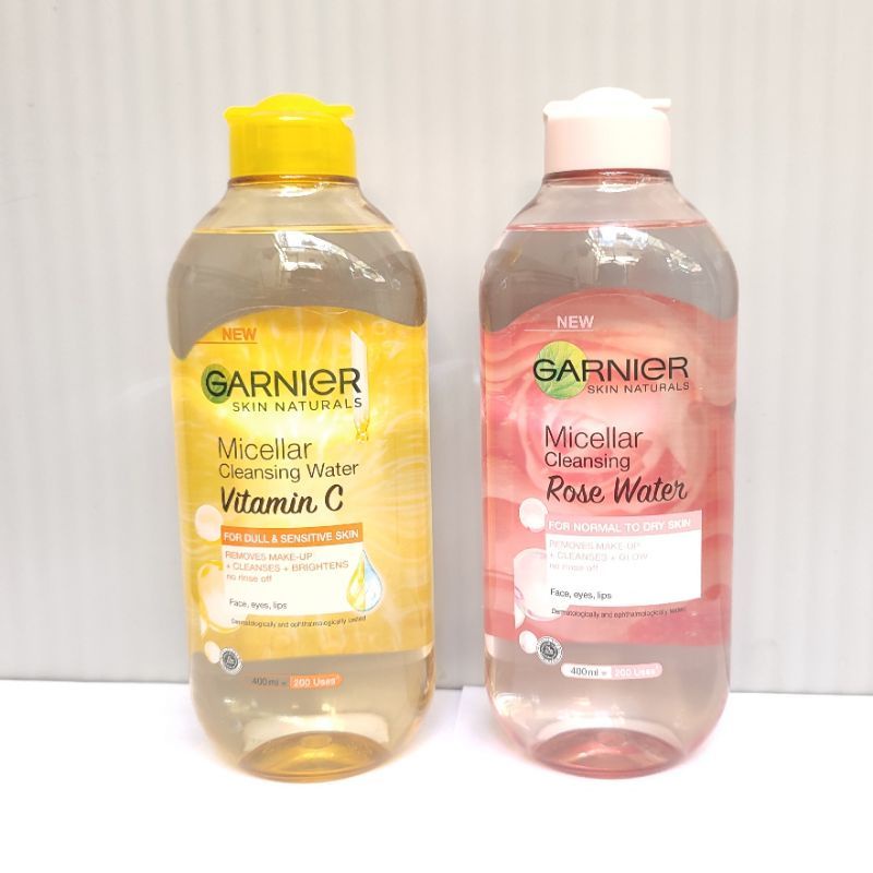 [PACKING AMAN] Garnier Micellar Cleansing Water pink / biru / Bi-phase oil infused / rose/ Vitamin C